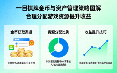 一目棋牌金币与资产管理策略图解 - 合理分配游戏资源提升收益